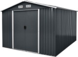Casuta de gradina metalica Strend Pro antracit 301x303x214 cm