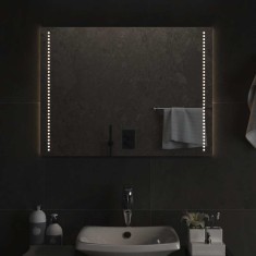 vidaXL Oglindă de baie cu LED, 80x60 cm 151730