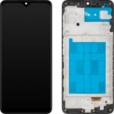 Display cu Touchscreen MP compatibil cu Samsung Galaxy M22 M225, cu Rama, Negru foto