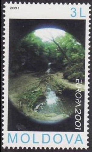 Moldova 2001 - Europa-cept 1v.neuzat,perfecta stare(z)