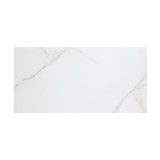 Gresie exterior / interior portelanata Ocean White Onyx, 60 x 120 cm, alb, lucioasa, rectificata, imitatie marmura