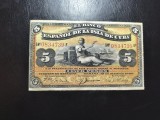 CUBA 5 PESOS 1896 SUPERBA