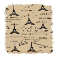 Sticker decorativ Turnul Eiffel, Maro, 55 cm, 11182ST foto