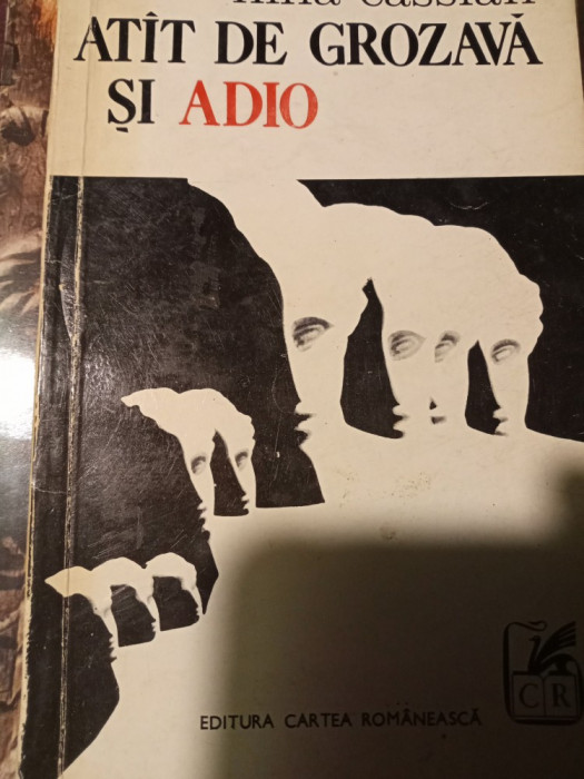ATAT DE GROZAVA SI ADIO - CONFIDENTE FICTIVE, C R 1971,109 PAG PRINCEPS