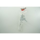 Ornament de brad craciun cerb, flippy, gri, lemn, 25 cm