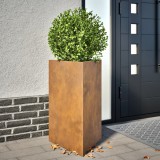 Cumpara ieftin Jardinieră grădină triunghiulară oțel rezistent la intemperii