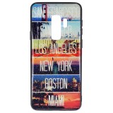 Husa Samsung Galaxy S9 Plus, Protectie UV, Sticla Coperta, Model Cities