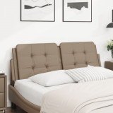 VidaXL Pernă pentru tăblie de pat, cappuccino 140 cm piele artificială