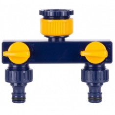 Splitter furtun Strend Pro Garden, 3/4-1&rdquo;, comutator on/off, 2 cai