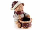 Figurina Ursulet cu suport lumanare polirasina 10x8x9.5 cm
