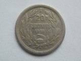 20 CENTAVOS 1933 CHILE (small 20 - w/o O. Roty), America Centrala si de Sud