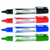 Cumpara ieftin Set 4 Markere Whiteboard cu Varf Rotund de 2-3 mm, Markere Tabla, Instrumente de Scris, Accesorii pentru Prezentare, Q-Connect