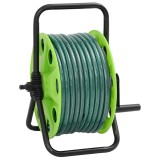 Tambur furtun autonom verde set racorduri furtun 0,5" 30 m PVC