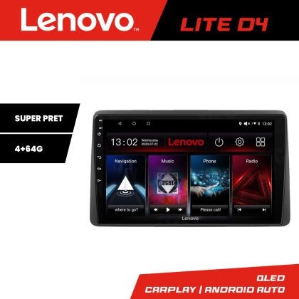 Navigatie Dacia Duster dupa 2019 Lenovo Kit-199 4+64 GB Android Waze USB Navigatie Internet Youtube Radio v1 CarStore Technology