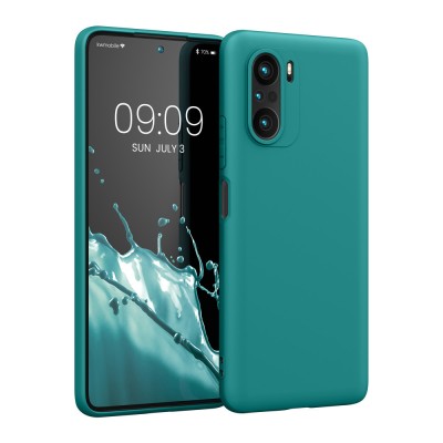 Husa pentru Xiaomi Mi 11i / Poco F3, Silicon, Verde, 57026.57, kwmobile foto