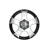 Set 4 Jante DY366 KM 16x8 6x139.7 ET25 negru polish diamond cut compatibile Ford Toyota Nissan Mitsubishi Cod: DY366, 16, 8, 6