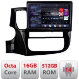 Navigatie Mitsubishi Outlander 2014- Edotec Kit-1230 8 core QLED 2K 16+512 360 Android Waze USB Navigatie Internet Youtube Radio CarStore Technology