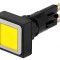 Comutator apăsare 16mm galben 2 poziții