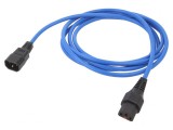 Cablu IEC C13-C14 cu Blocare 3m 10A