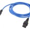 Cablu IEC C13-C14 cu Blocare 3m 10A