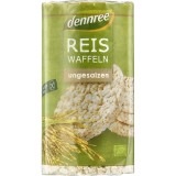 Vafe Bio din Orez Expandat fara Sare Dennree 100gr