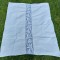 ** Fata de masa taraneasca lucru manual, panza alba de casa, dantela din macrame