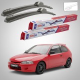 Cumpara ieftin Ștergătoare Mitsubishi Colt V (CJ_A, CP_A) 1995-2003 | Set Față Flat &ndash; TeamCar&reg;