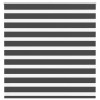 Jaluzea tip zebra neagră lățime țesătură 135,9 cm poliester