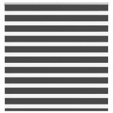 Jaluzea tip zebra neagră lățime țesătură 135,9 cm poliester