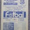 Program meci fotbal Dunarea CSU Galati-Ceahlaul P Neamt 27 Sept 1985, stare buna