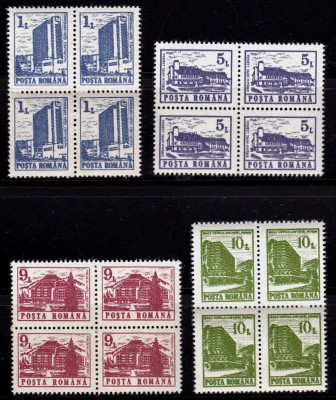 RO 1991 LP 1257 a &amp;quot;Hoteluri si cabane ( I )&amp;quot; , bloc de 4 , MNH foto