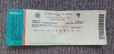 Bilet meci fotbal Otelul Galati - Unirea Dej, 21 Mai 2023, liga 2, ultima etapa foto