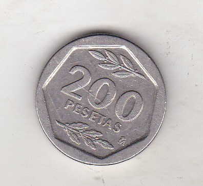 bnk mnd Spania 200 pesetas 1987 foto
