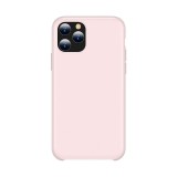 Husa TPU Totu Design Liquid Silicone pentru Apple iPhone 11 Pro Max, Roz