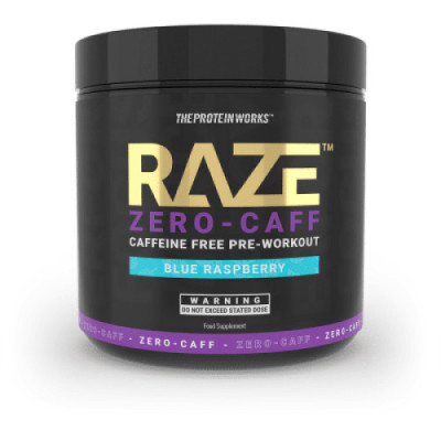 Raze Zero-Caff, The Protein Works, 360 g, blue raspberry foto