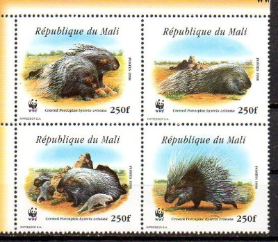 MALI 1998, Fauna - WWF, serie neuzata, MNH foto