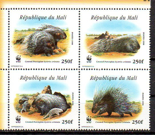 MALI 1998, Fauna - WWF, serie neuzata, MNH