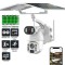 Camera de Supraveghere cu Panou Solar ,PTZ 4G, TSS-Q5M-A, cu Doua Lentile 3MP/3MP, IR 20m ,Detectia Miscarii, Slot Card ,App Ubox