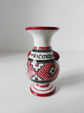 Vas ceramic mic suvenir Assisi Italia (ricordo), 7cm inaltime