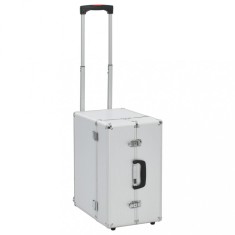 vidaXL Troler de pilot, 47 x 39 x 27 cm, argintiu, aluminiu