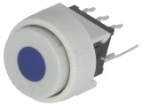Comutator Tastatură DPDT LED Albastră 0.1A 30V Alb