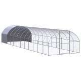 Cumpara ieftin Cotet de gaini pentru exterior, 3x12x2 m, otel zincat