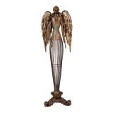 Cumpara ieftin Figurina Inger metal maro 17x15x54 cm