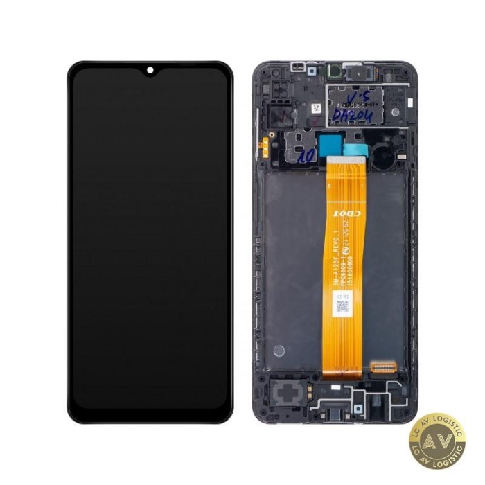 Display cu Touchscreen Samsung Galaxy A12 A125 cu Rama Negru Service Pack GH82-24491A