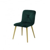 Scaun verde inchis din material sau piele ✔ model EVA