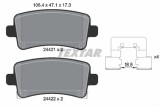 Set placute frana TEXTAR 2442101