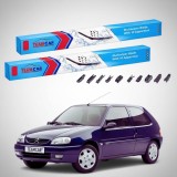 Cumpara ieftin Ștergătoare Citro&euml;n Saxo S1 Hatchback 1999-2004 | Set Față Flat Premium &ndash; TeamCar&reg;