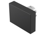 Lentilă buton 16mm neagră plastic EAO 51