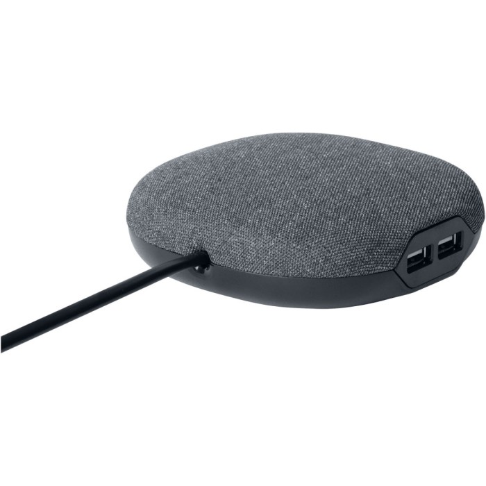 Prelungitor Brennenstuhl Estilo, 1 priza, 2xUSB 3.1A, suprafata textila, 3m