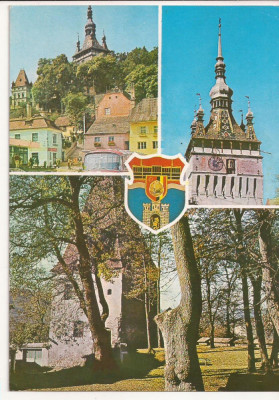 RF14 -Carte Postala- Sighisoara, necirculata 1974 foto